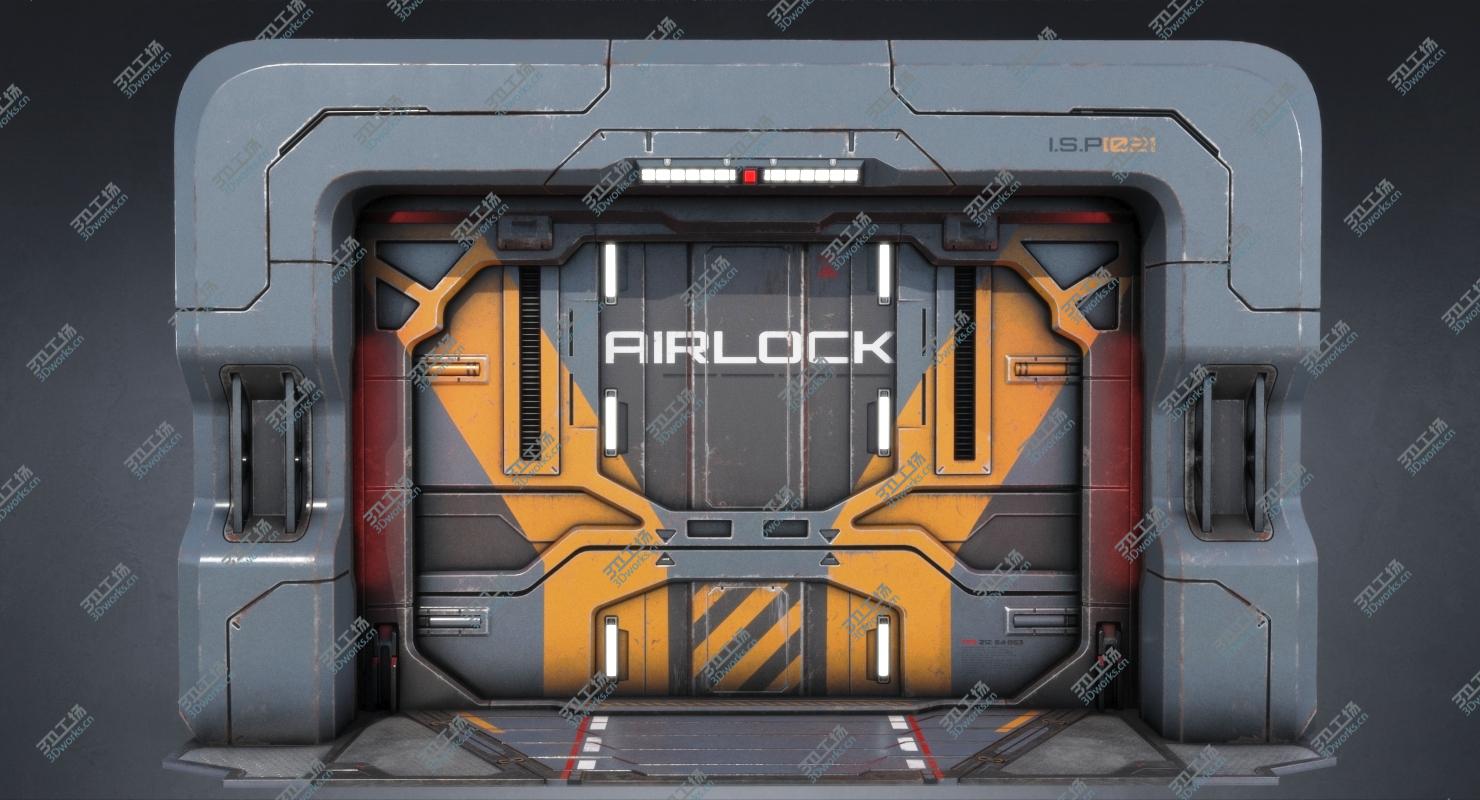 images/goods_img/202104091/Sci-fi Gate Door Game Ready PBR model/2.jpg